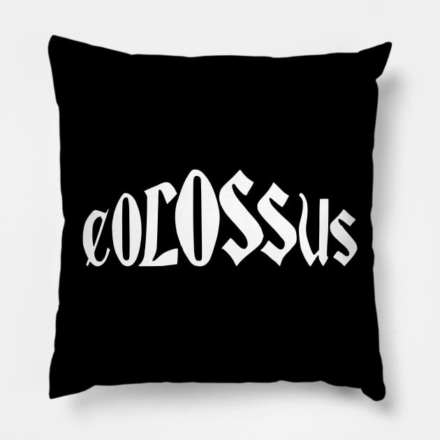 colossus Pillow by Oluwa290