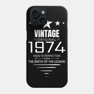 Vintage 1974 - Birthday Gift Phone Case