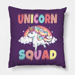 Unicorn Squad Magical Mythical Creature Pillow