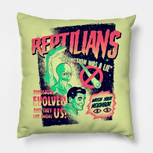 Reptilians V2 Pillow