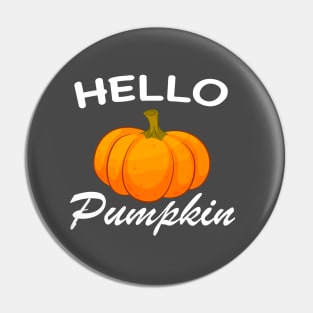 Hello Pumpkin Halloween Pin