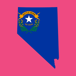 Nevada Flag Map T-Shirt