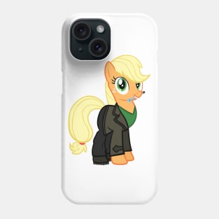 Applejack as the 9th Doctor Phone Case