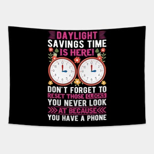 Daylight-Savings-Time-Is-Here!-Don't-Forget-To-Reset-Those-Clocks Tapestry