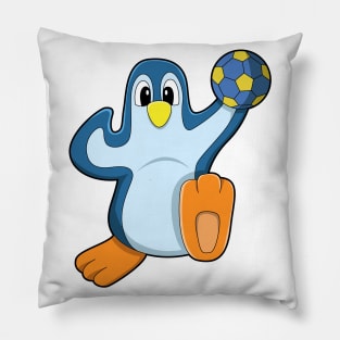 Penguin as Handball player with Handball Pillow