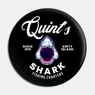 Quint's Shark Fishing Charters Since 1975 - Amity Island Pin