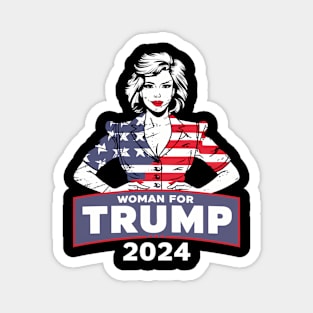 Usa Woman For Trump 2024 Election Magnet