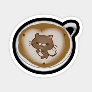 Cute  Kitten Coffee Magnet