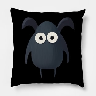 Mouthless Cute Little Black Monster Pillow