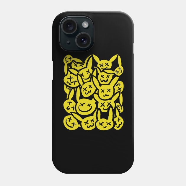 Grunge Smiley Face Logo Phone Case by Cash Ketchum