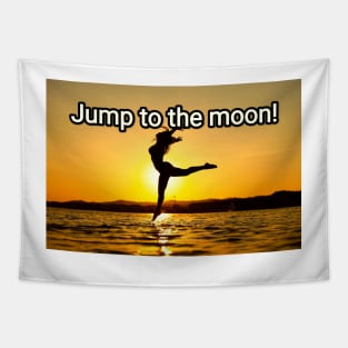 Jump to the moon! Tapestry