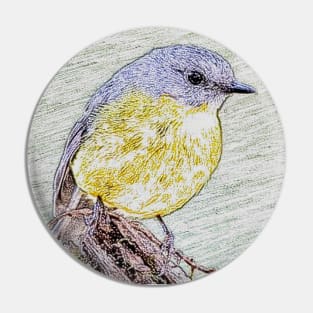 Eastern Yellow Robin Pin