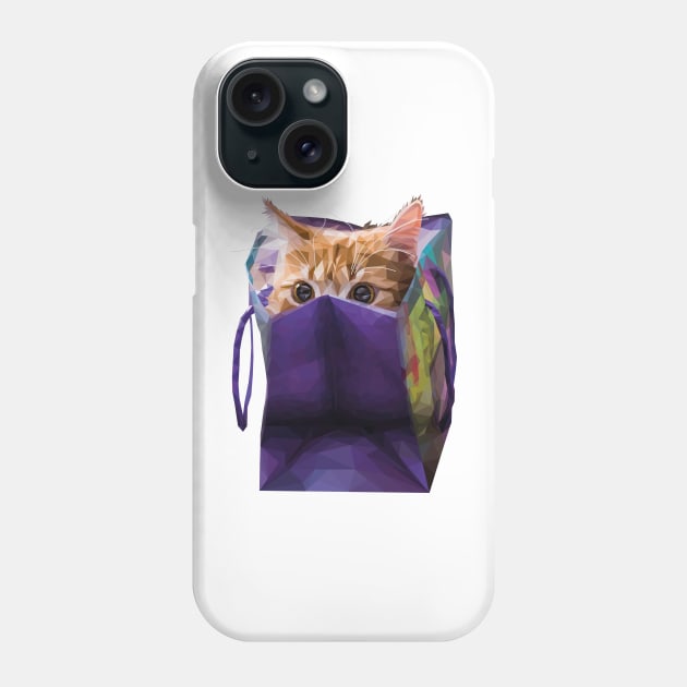 Cat in bag Phone Case by Renasingsasong