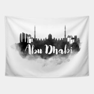 Abu Dhabi watercolor Tapestry