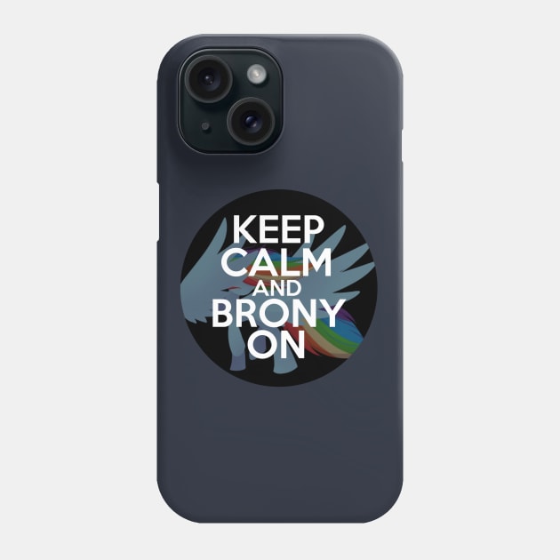 Keep Calm and Brony On v2 Phone Case by MidnightPremiere