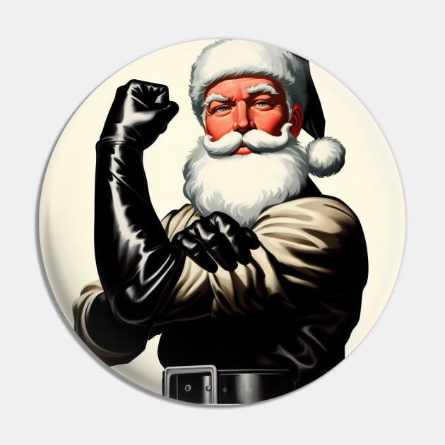 Santa Daddy, Leather Man Pin by SNAustralia