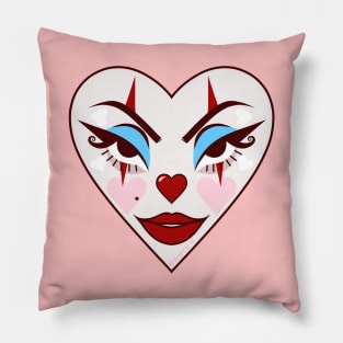 Clown Heart Pillow