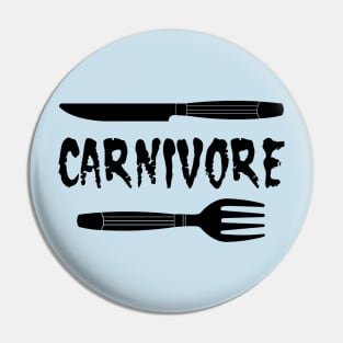 Carnivore Knife and Fork Pin