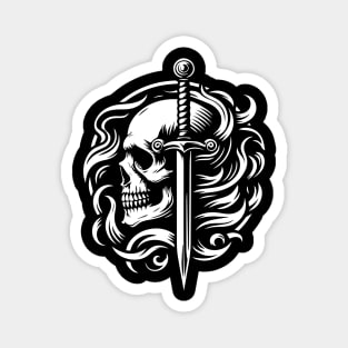 skull and sword Magnet