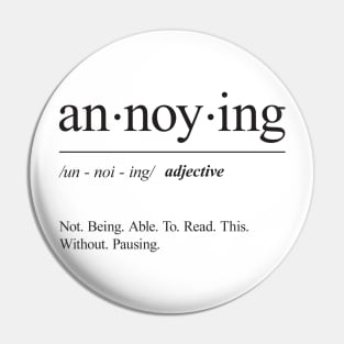 Annoying Definition Pin