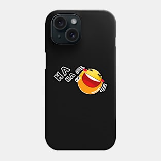 Yellow laughing emoji Phone Case