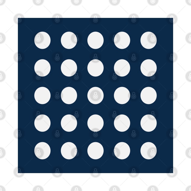 White Dots on Navy by PSCSCo