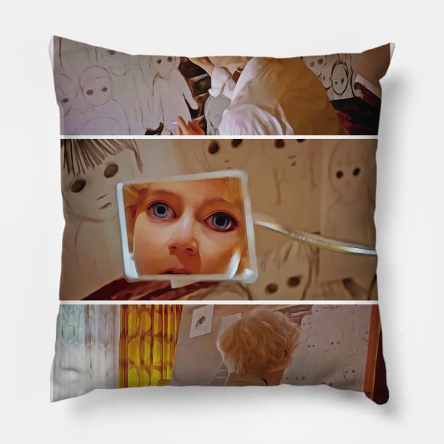 Big Eyes - Movie Poster - Tim Burton Pillow by studiofrivolo