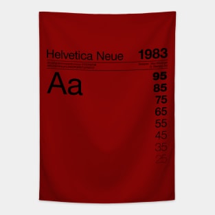 Helvetica Neue Typography Font Graphic Design Tapestry