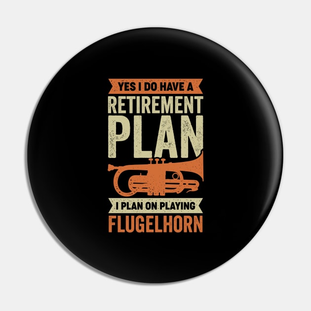 Flugelhorn Player Retirement Gift Pin by Dolde08