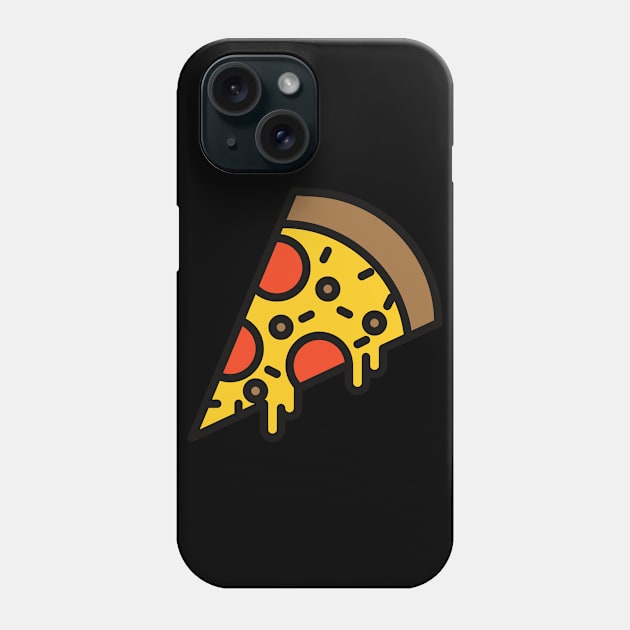 Cheese Dripping Cheesy Pizza Illustration Phone Case by InkyArt