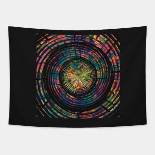 Neon Tie Dye Hypnotism Tapestry