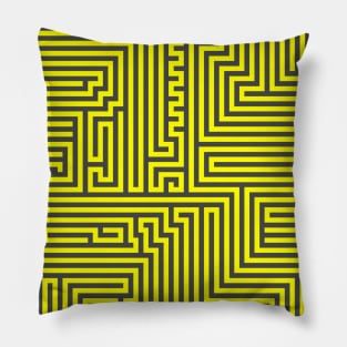 Yellow Line Pillow