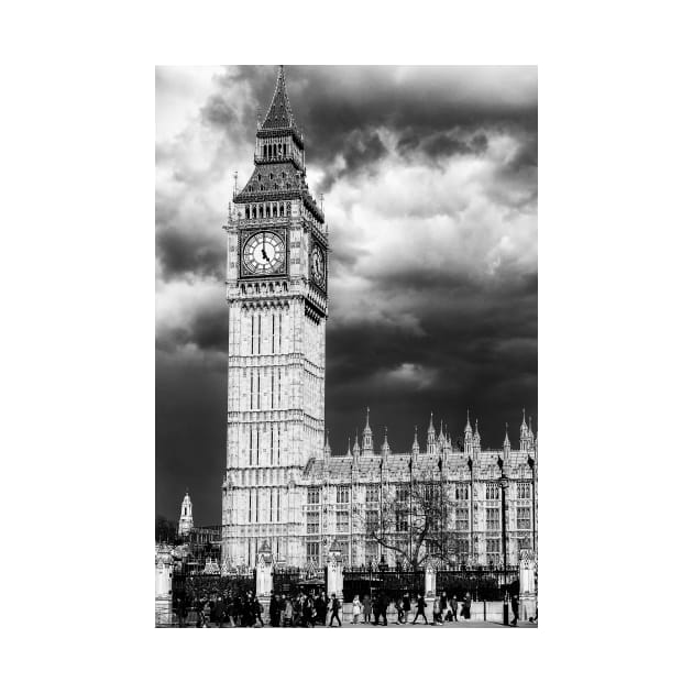 Storm Clouds Gather over Big Ben and the Houses of Parliament by GrahamPrentice