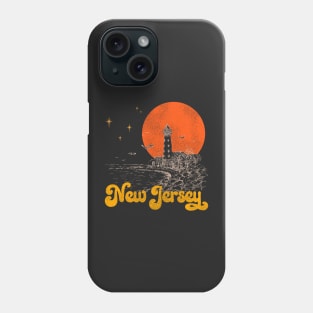 Vintage State of New Jersey Mid Century Distressed Aesthetic Phone Case