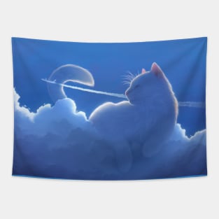 Cat in the Clouds Tapestry