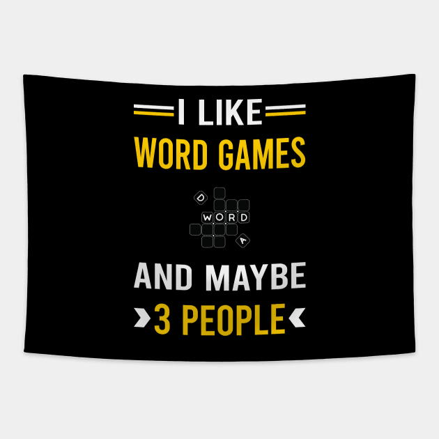 3 People Word Games Tapestry by Good Day