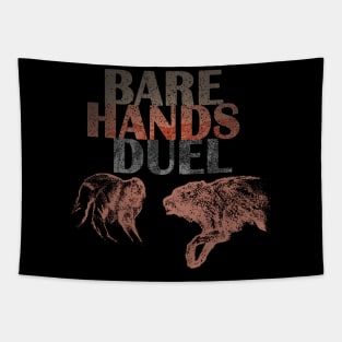 Bare hands duel Tapestry