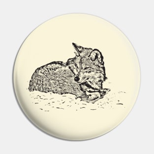 Lying wolf Pin