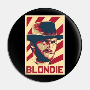 Clint Eastwood Blondie Retro Propaganda Pin