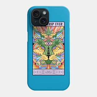 psychedelic trippy colorful abstract shrooms mushrooms acid lsd Phone Case