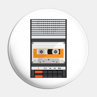 Retro Tape Recorder Pin