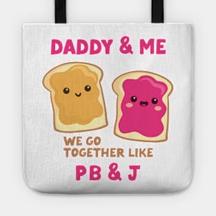 pbj daddy & me (raspberry) Tote