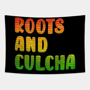 Roots and Culcha, Rastafarian, Jamaica Tapestry