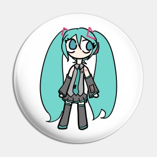 Hatsune Miku Simple Chibi Sticker And Others Pin