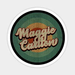 Circle Retro Vintage Maggie Carlton Magnet