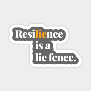 Clever Resilience: A Minimalistic Typography Design Magnet