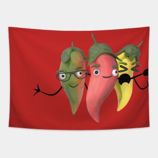 tres tristes chiles Tapestry