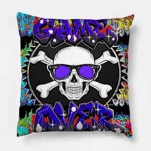 Gaming Tattoo Skull Pillow