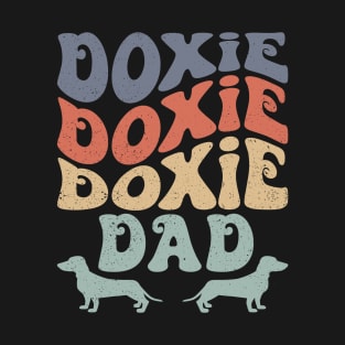 Retro Doxie Dad Dachshund Dog Owner T-Shirt