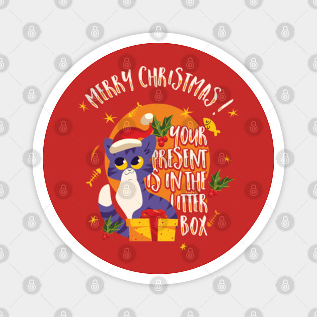 Christmas Cat Christmas Magnet Teepublic Au